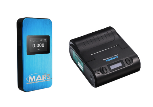 Alcovisor Mars Elite Alcohol Breathalyzer with Bluetooth Printer