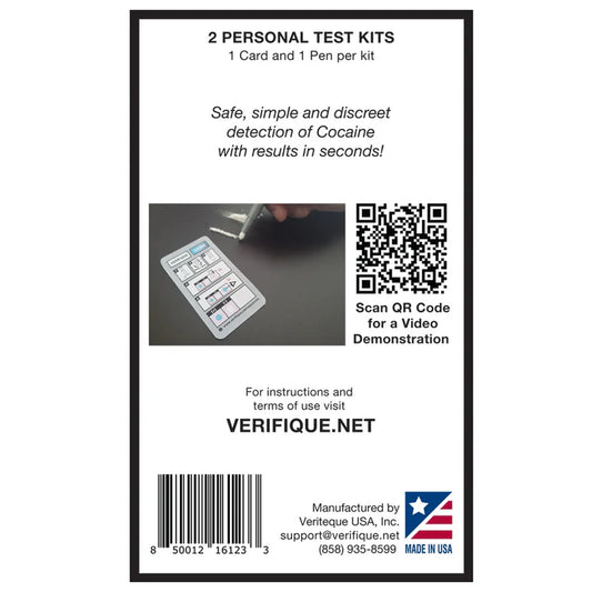 Verifique Home User Cocaine Detection Test (2-Count Box)