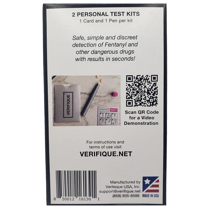 Verifique Home User Fentanyl+ Multi-Drug Test Kit (2-Count Box)