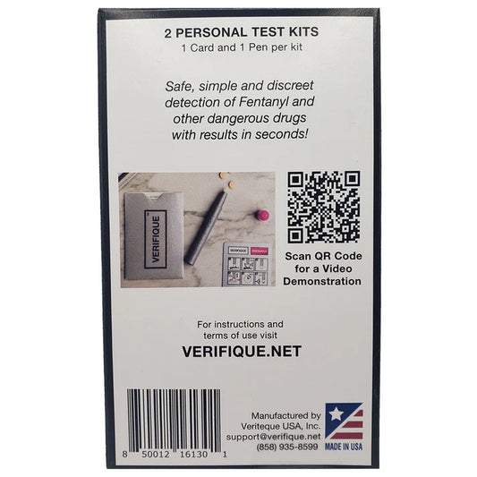 Verifique Home User Fentanyl+ Multi-Drug Test Kit (2-Count Box)