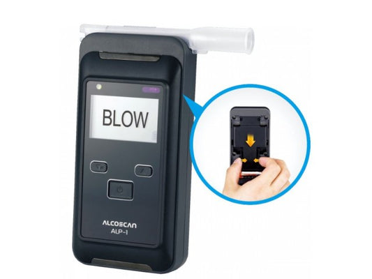 Alcoscan ALP-1 Breathalyzer with replaceable fuel cell sensor (Mobile thermal printer compatible)