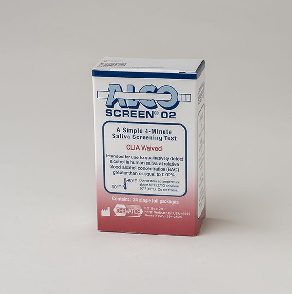 Alco-Screen .02 Alcohol Saliva Test Strips